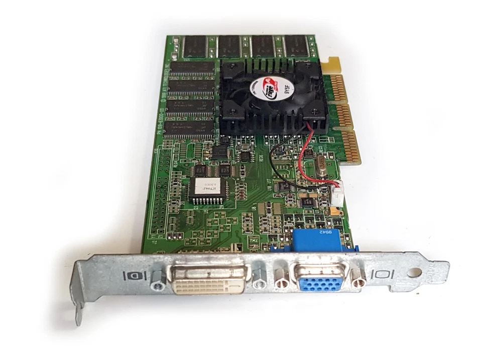 ATI Rage 128 Pro AGP (likely pulled from Apple iMac G4) + new ATI PC sticker - Image 2 of 4