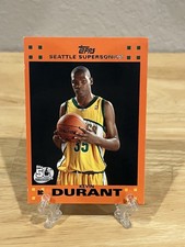2007-08 Topps Retail Factory Set Rookie Set Kevin Durant Rookie Card Orange. rookie card picture