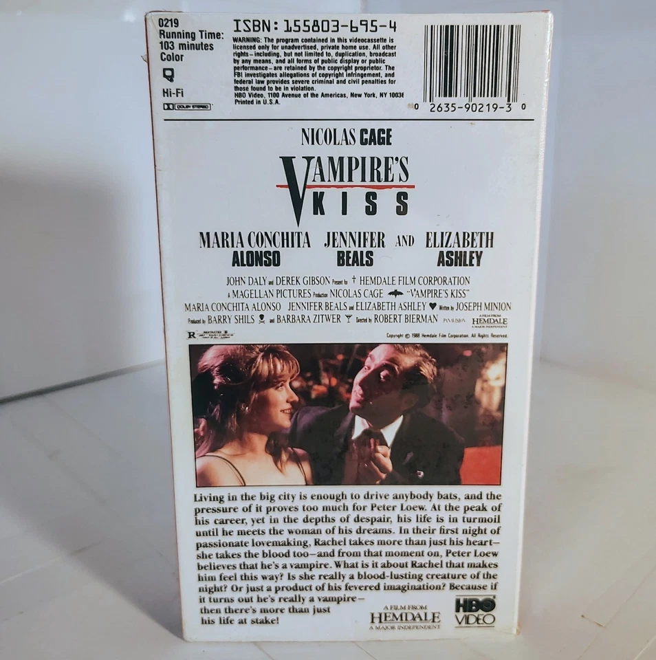 Vampires Kiss (VHS, 1988, Rental) - Image 3 of 4