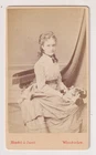 CDV Mondel & Jacob in Wiesbaden -Portrait of a Young Girl - Vintage Print c.1874
