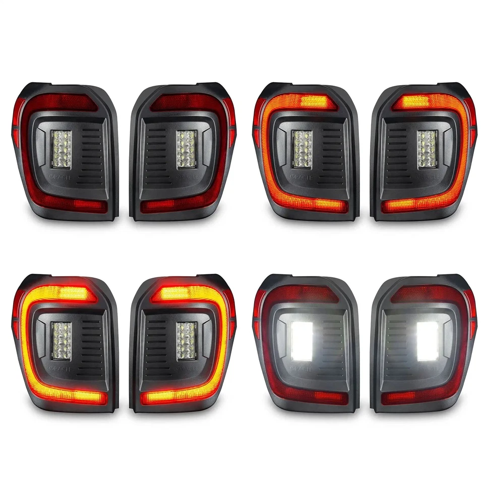 Flush Style (Lensless) LED Tail Lights for 14-24 Toyota 4Runner ORACLE Lighting Foto 2 de 4