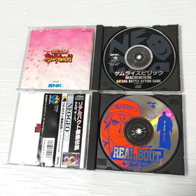 NEO GEO CD Console CD-T01 SNK Japanese console with 2 games Tested Import Japan
