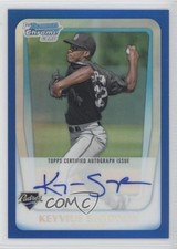 2011 Bowman Chrome Prospects Blue Refractor 11/150 Keyvius Sampson Auto 0d4