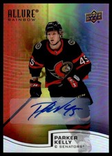 2021-22 Upper Deck Allure Full Rainbow Auto RC Parker Kelly Rookie Auto Ottawa