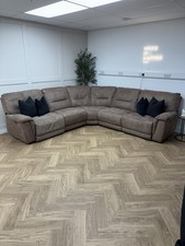 Chocolate DFS Ronan Corner Power Recliner Sofa - Delivery Available