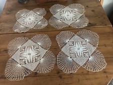 Vintage lot of 12 crochet doilies mixed Bag