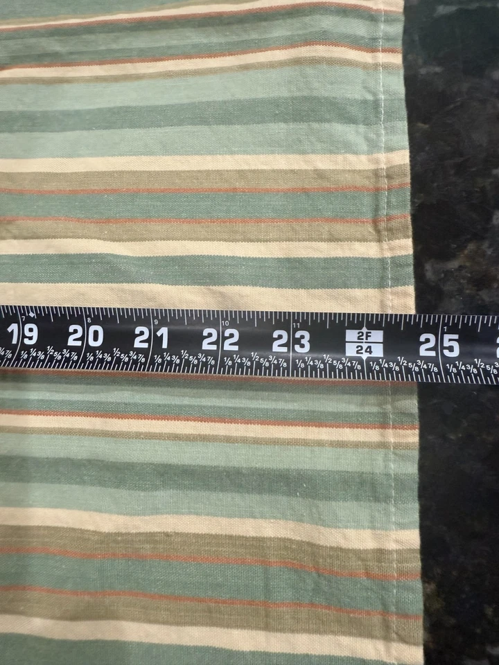 Juego de 4 toallas de té de cocina Park Designs verde beige a rayas 25x18 pulgadas Foto 2 de 4