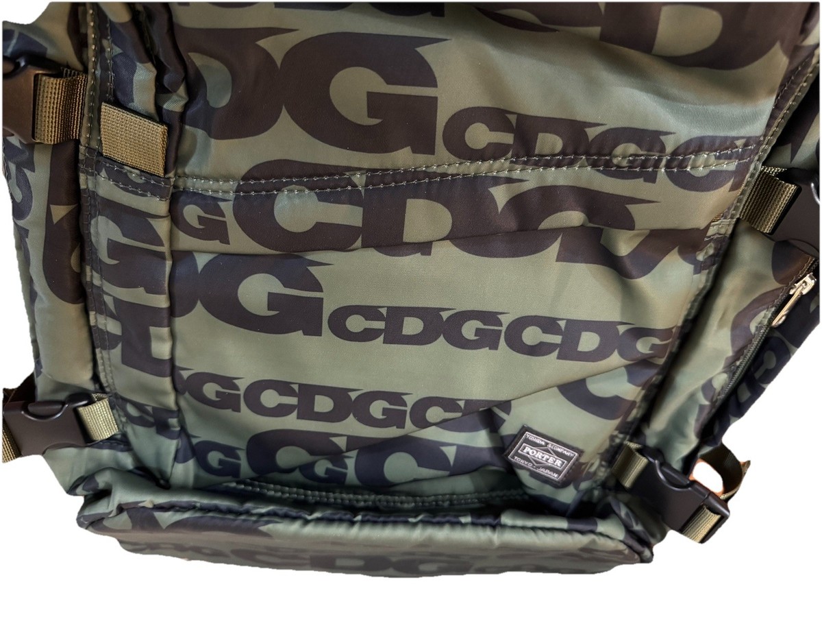 Head Porter X Comme des Garçons CDG Backpack Tonal Logo Print