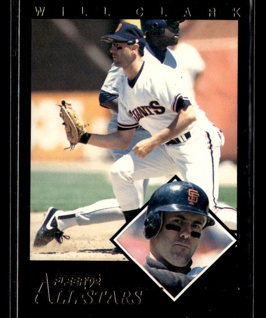 1992 Fleer #13 Will Clark All-Stars Card San Francisco Giants