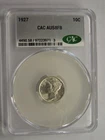 CACG AU  Full Bands 1927 Mercury Dime