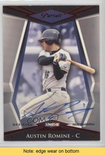 2011 TRISTAR Pursuit Red Auto 4/5 Austin Romine #38 Auto READ 0af