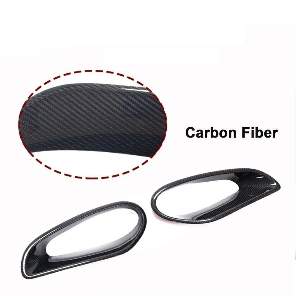 Cubierta de ventilación de guardabarros lateral de fibra de carbono real para Porsche 911 Turbo S 2014-2016 Foto 2 de 4