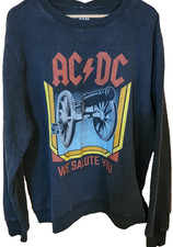 AC/DC We Salute You Sweatshirt Black XL Licensed Band Pullover NWT  4337