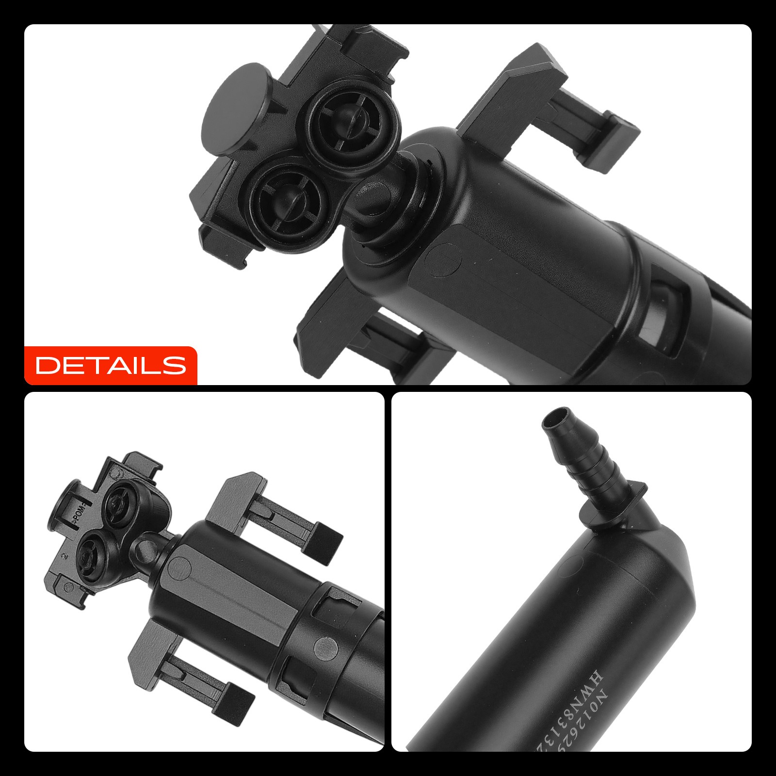 A-Premium 2pcs Front Headlight Washer Nozzles for Ferrari 458 Italia 2010-2015