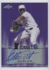2015 Leaf Metal Draft Purple Prismatic 10/25 Dillon Tate #BA-DT1 Auto 2d9
