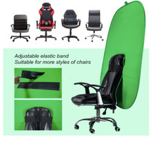 Portable Green Screen Chair 59" Double Sided Backdrop Stand Chroma Key