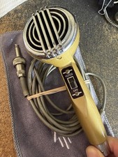 Vintage Astatic 241s Gold Bullet Crystal Microphone Blues Harp Mic. - Untested