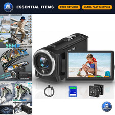 2.7K QHD Video Camera Camcorder, 56MP for YouTube Vlogging  Streaming