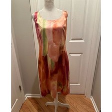 Ann Taylor Women's Size 10 Sheath Dress Sleeveless Multicolor Polyester
