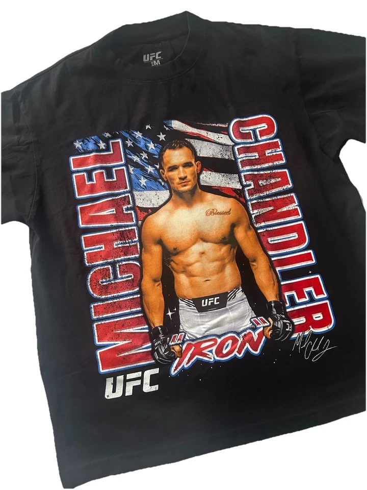 UFC Michael Chandler 衬衫 尺寸 M See You At The Top 铁质迈克 美国国旗 — 第 4/4 张图片