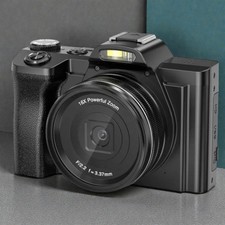 Digital Camera 4K Photography Video Zoom Compact Camera Sonida Gift Black