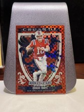 Panini 2025 Rookies & Stars Crusade Red Checkerboard Drake Maye #29 Patriots