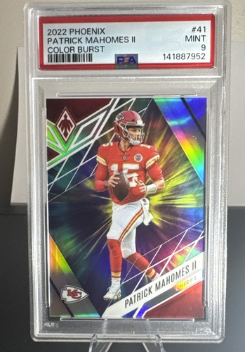 2022 Panini Phoenix Patrick Mahomes II #41 Color Burst PSA 9 Kansas City Chiefs