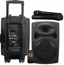 VocalStar VSP120 Portable Speaker System Bluetooth 12" 300w XD1
