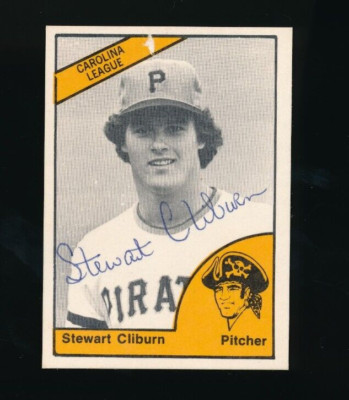 1977 TCMA Stewart Stew Stu Cliburn #0532 signed auto vintage signature ...