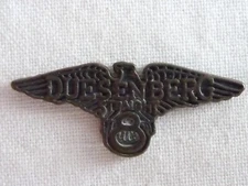 Vintage Duesenberg 8 Metal Emblem Vehicle Car Medallion Nameplate Small