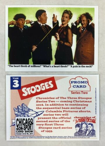 CHEAP PROMO CARD: CHRONICLES OF THE THREE STOOGES Series 2 RRParks CHICAGO - Picture 1 of 2