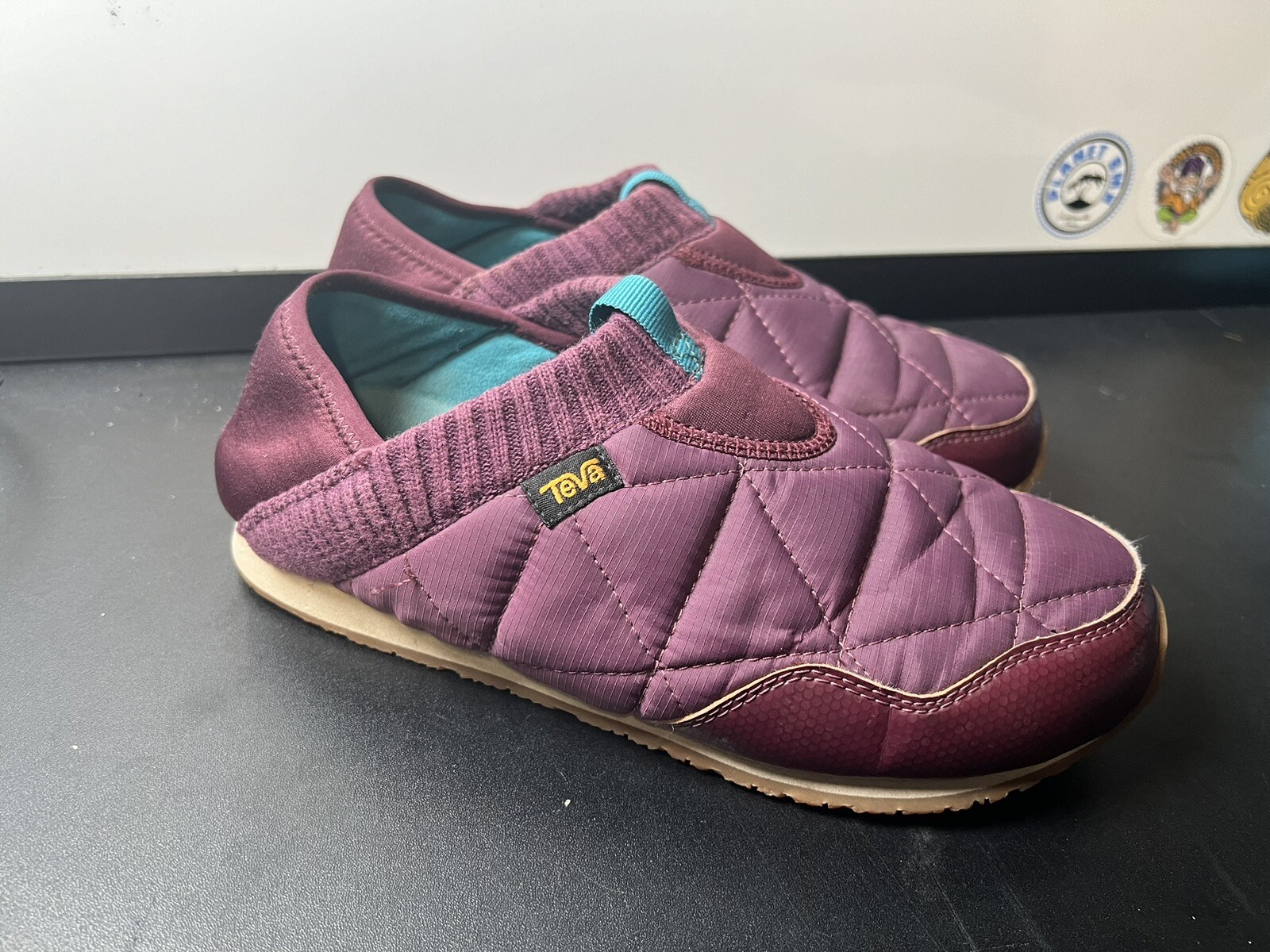 Teva Ember Slip-On Shoes Women's Moc Purple Quilted Comfort
