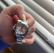 Marc Jacobs MBM3214 Women's Amy Silver Stainless Steel Designer Watch