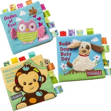 Soft Cloth Monkey, Owl Books for Babies Early Development Learning Activity Toy
