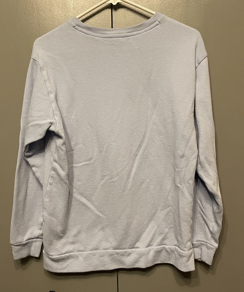 Victoria Secret Rosa Para Mujer XS Azul Claro, Calce Suelto Pullover Sudadera Logo Foto 3 de 3