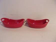 2 Rachel Ray  Red Oval 12oz. Casserole Baking Dish  with/ Handles (GO14)