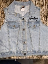 Vintage Youth 10 Mickey Unlimited Jerry Leigh Button Up Denim Vest. G4