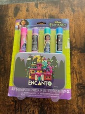 Disney ENCANTO 4 Flavored LIP BALMS with Mini TIN set NEW SEALED