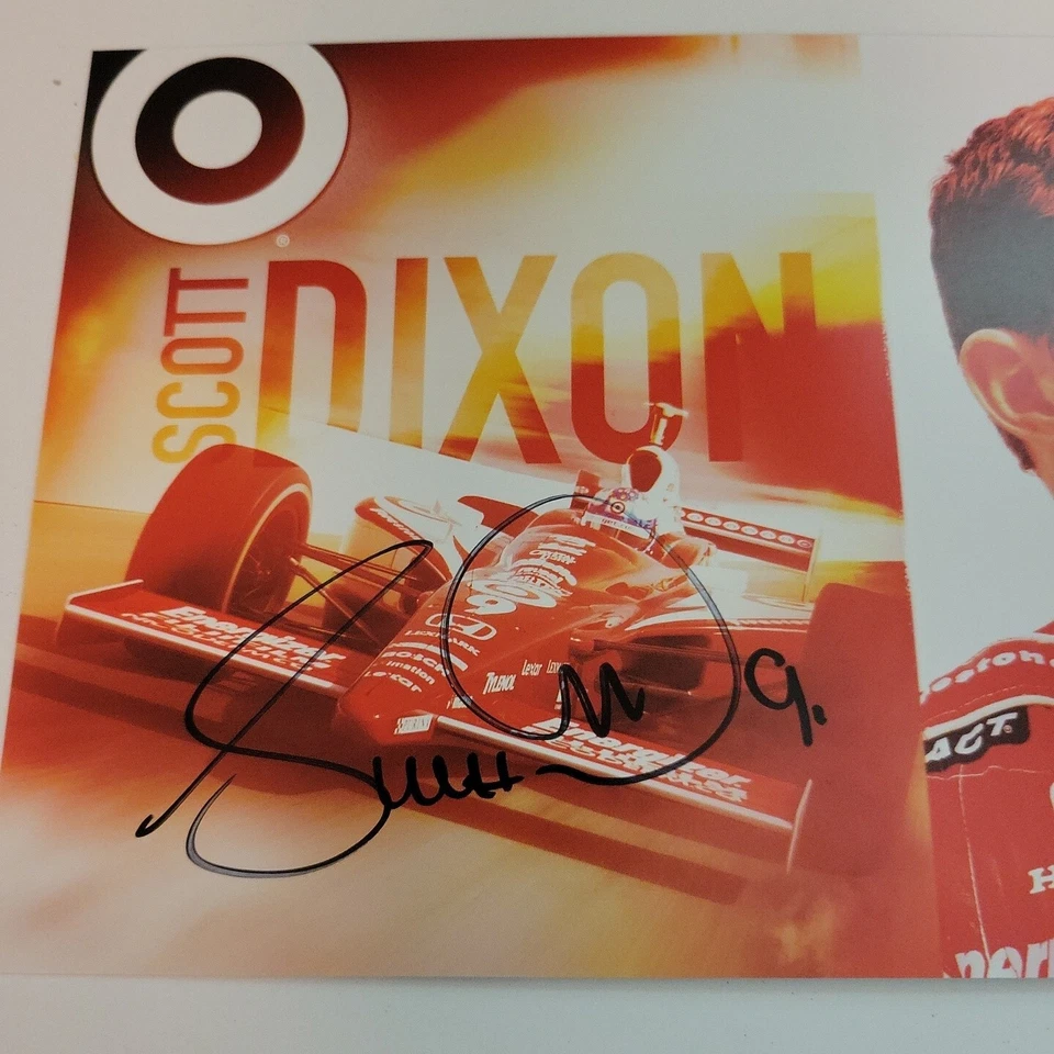 2006 TARGET/ CHIP GANASSI SCOTT DIXON #9 HONDA RACING signed POSTCARD - Image 3 of 3