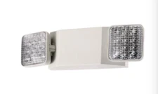 LED Emergency Exit Light Battery Backup & Adjustable Two Heads, UL 924-Listed
