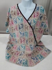 Wonderful World of Disney Tinkerbell Scrub Size 2XL Medical Uniform Top Shirt