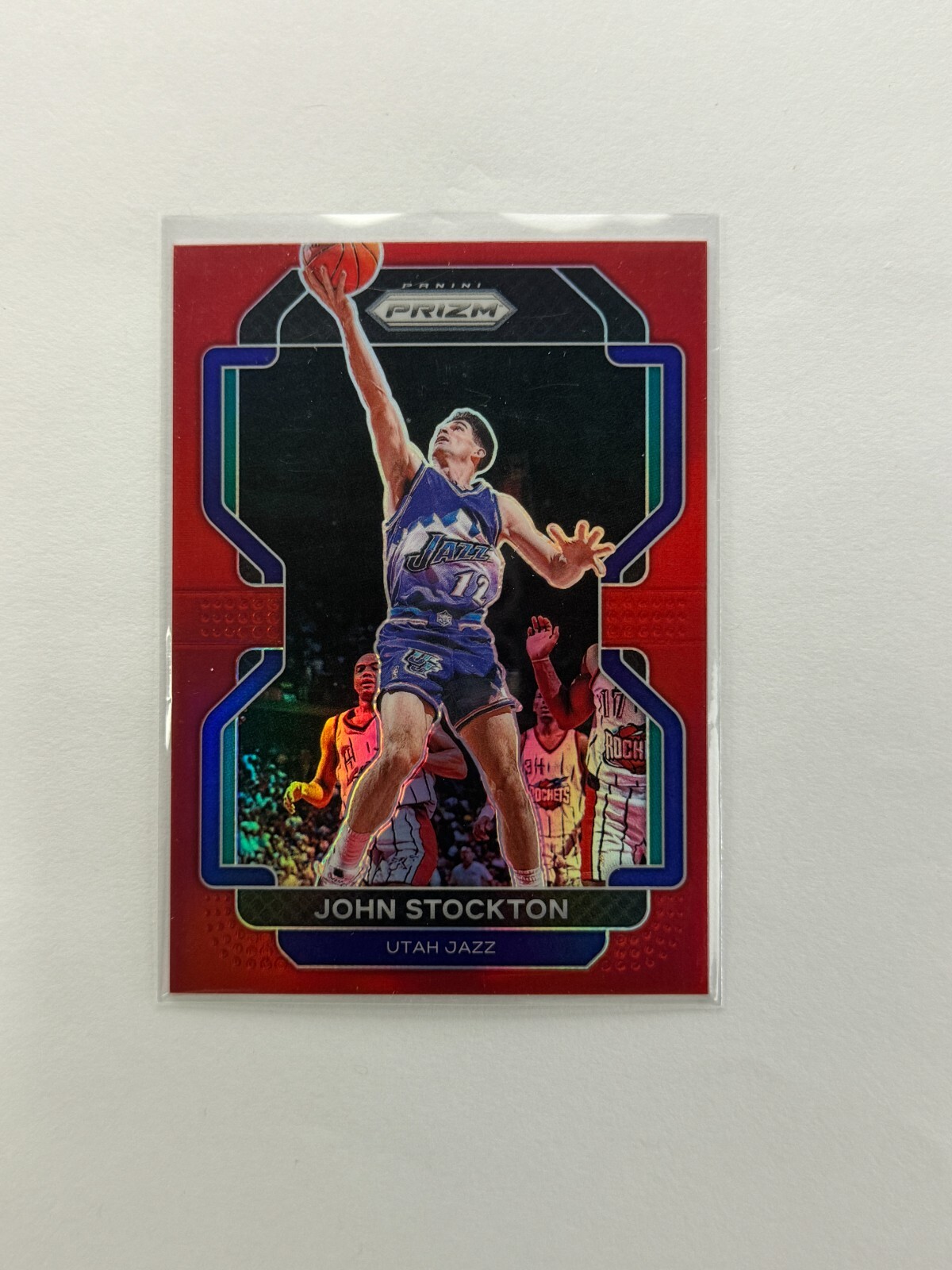 John Stockton 2021-22 Panini Prizm Red /299 #267 Jazz