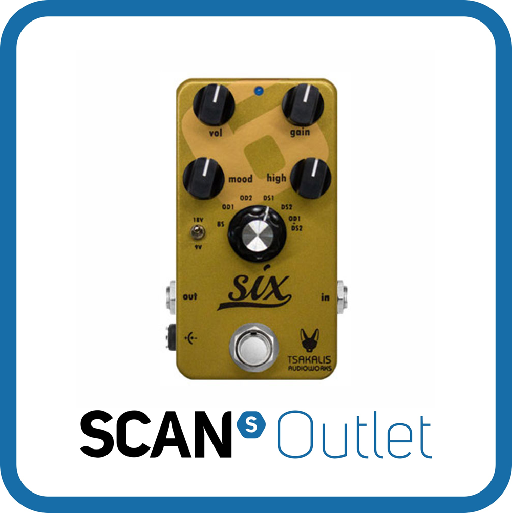 Tsakalis Audio Works Six Booster / Distortion / Overdrive Guitar Effect Pedal wi