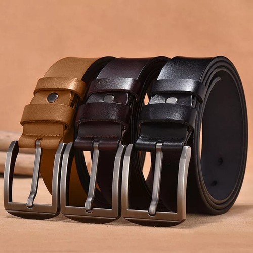 Mens 35mm Full Hide Real Leather Belt for Suits and Jeans size 28'' to