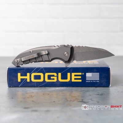 HOGUE SVI Tiki エボニー (黒檀）グリップ - アンビカット Hogue Black Replacement EX-01, EX-03, EX-04 Pocket Clip and Torx