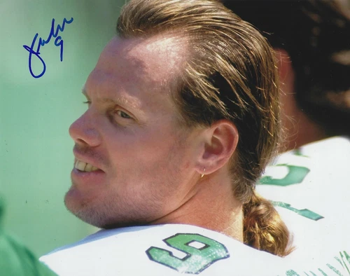 Signed 8x10 JIM MCMAHON Philadelphia Eagles  Autographed photo - w/COA