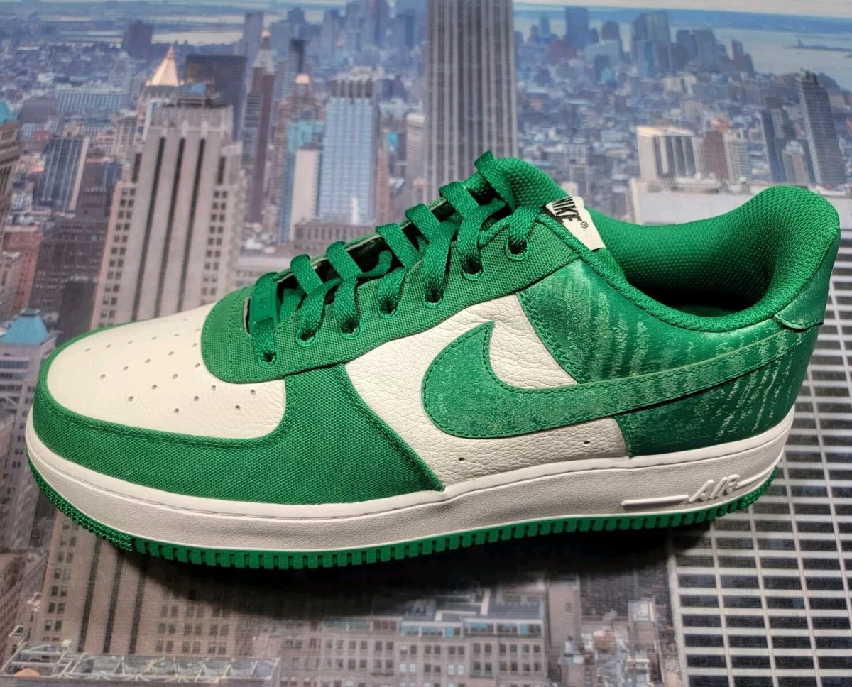 2017 Nike Air Force 1 AF1 ID Low CELTICS Stamped Sample 1/1 9m Tatum Rookie Year Hand Painted Air Force 1 Celtics | Custom AF1 Sneakers - Etsy main image 3
