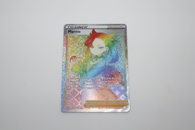 Pokemon Genuine - S&S Sword & Shield - Marnie / Rainbow Rare Card #208/
