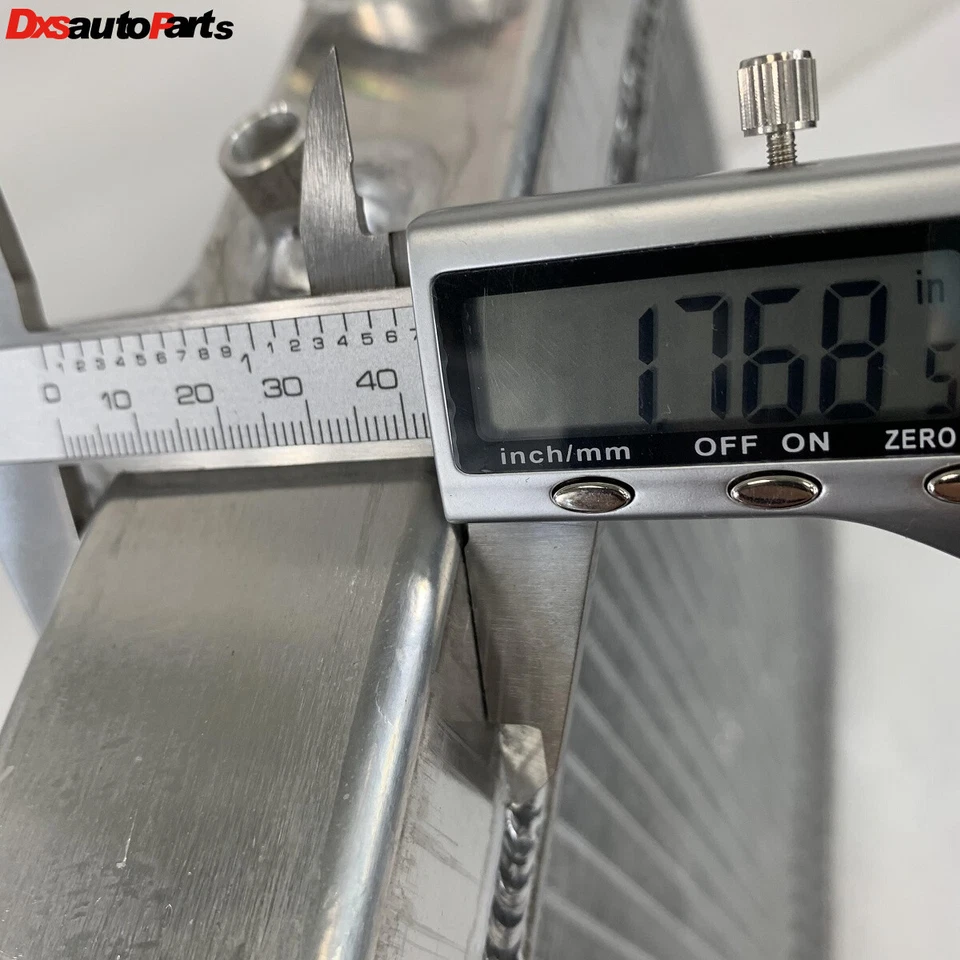 Radiador de transmisión automática Fit 92-95 Civic LX/DX sedán 4D 1,5 L 16 mm 1 fila + ventilador de 12" Foto 3 de 4