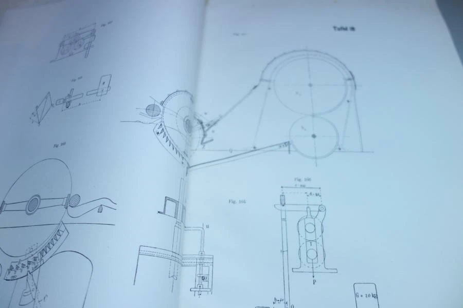 Technikum für Textilindustrie Reutlingen Arbeitsunterlagen Pläne Maschinen 1939 - Bild 3 von 4